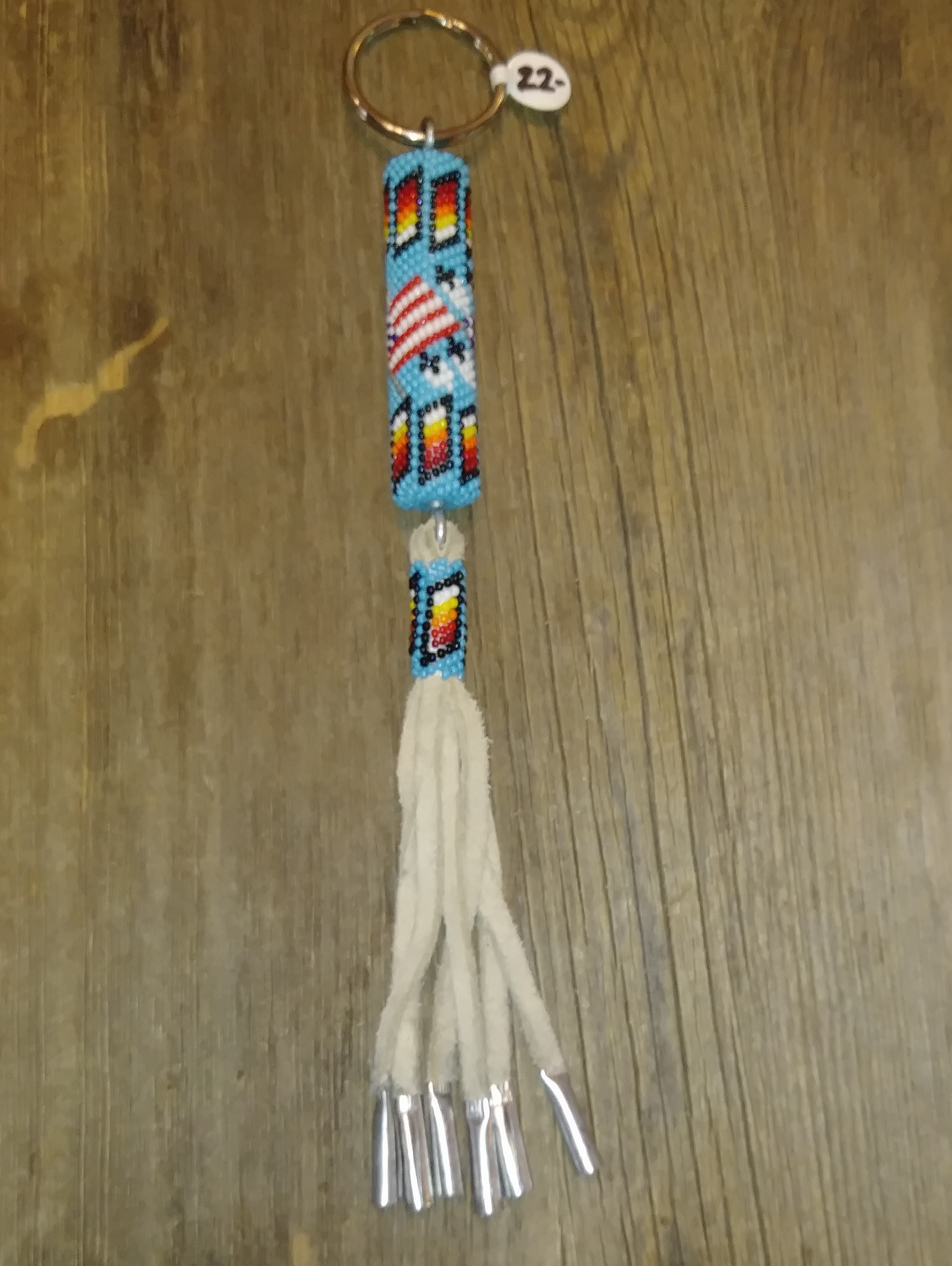 KC14- Navajo Handmade Beaded Key Chain
