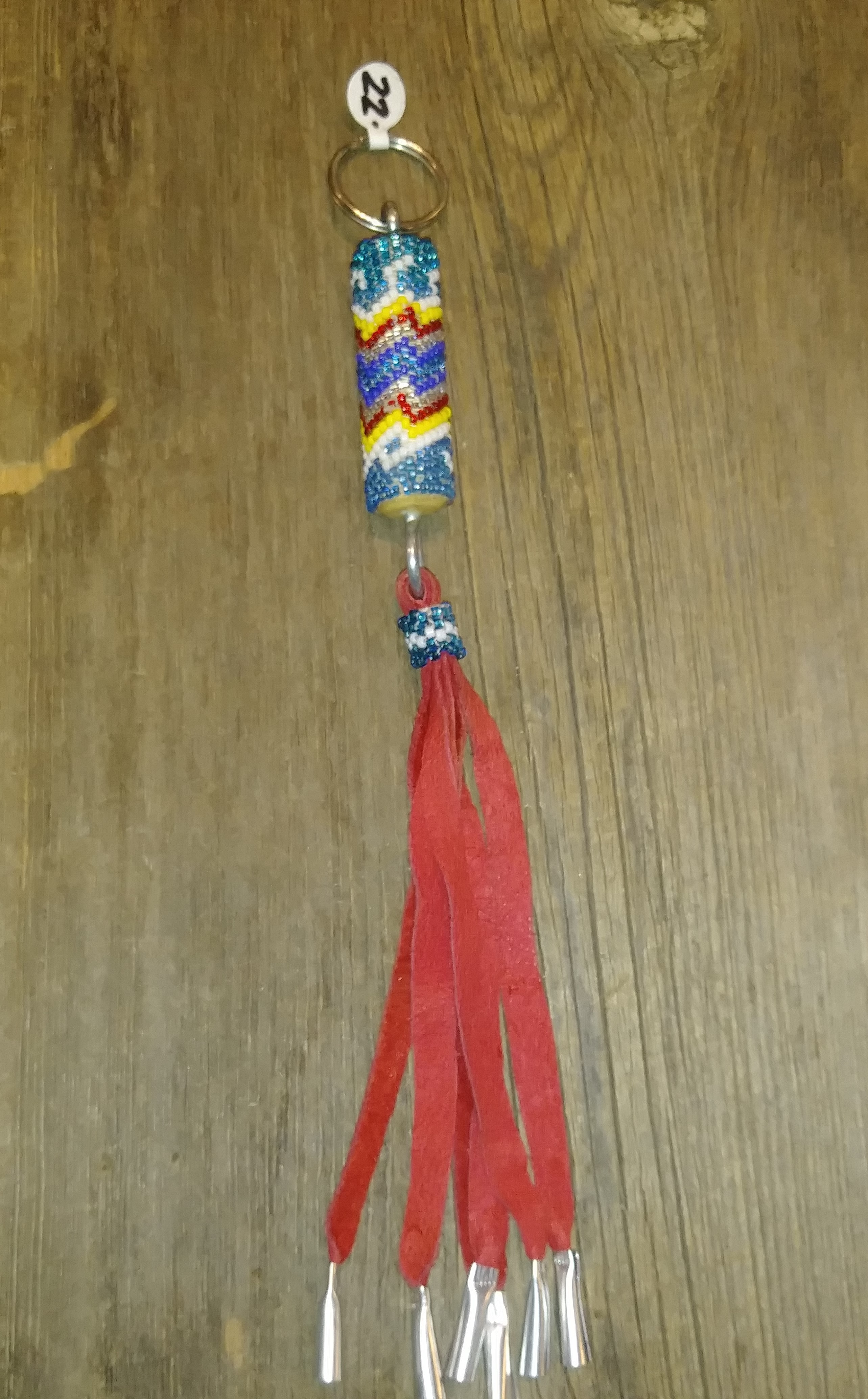KC15- Navajo Handmade Beaded Key Chain