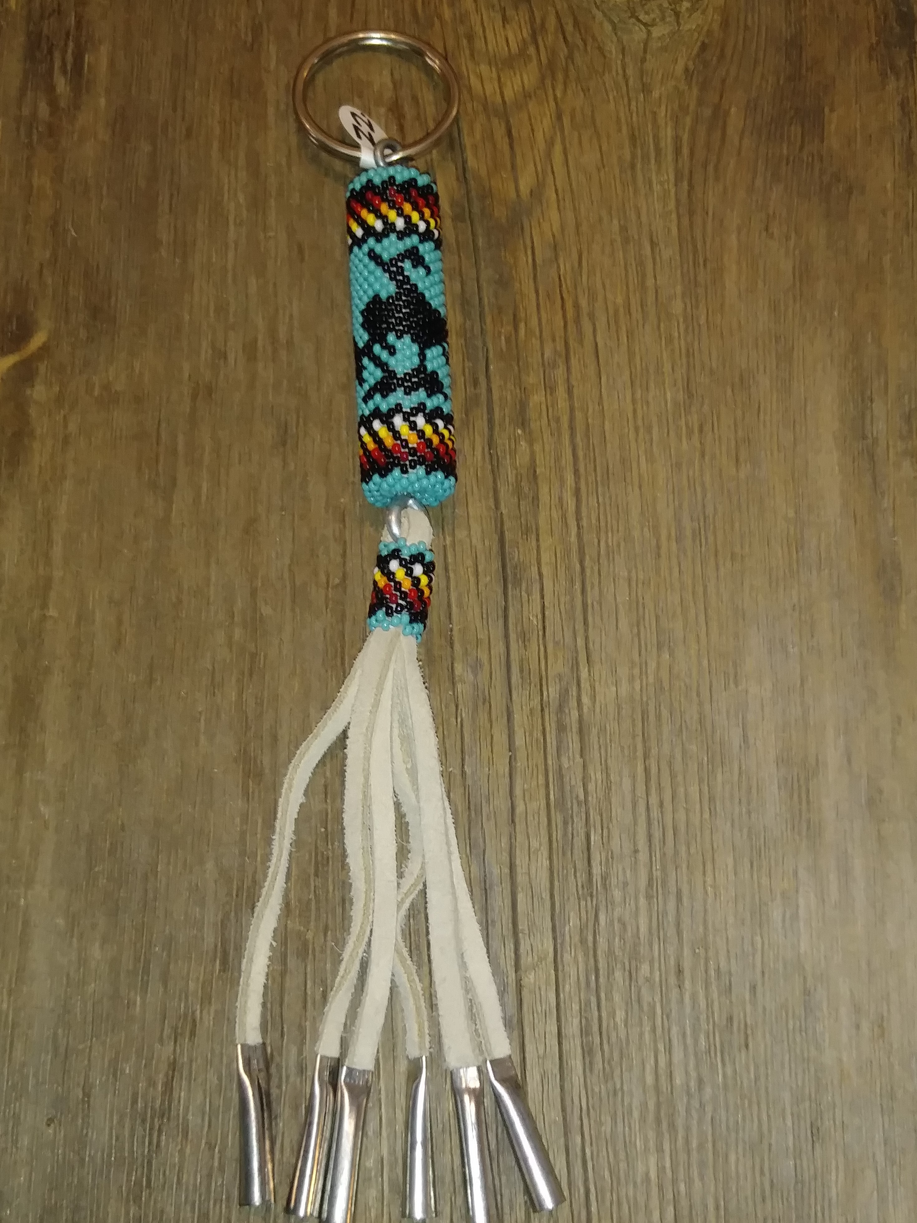 KC16- Navajo Handmade Beaded Key Chain