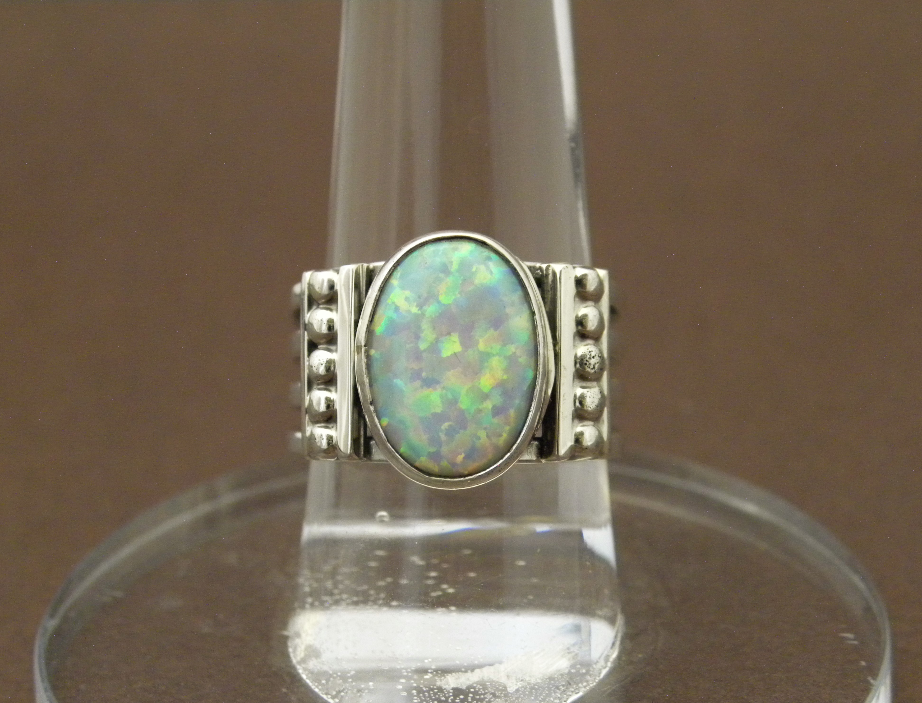 R2- Sterling Navajo Opal Ring 