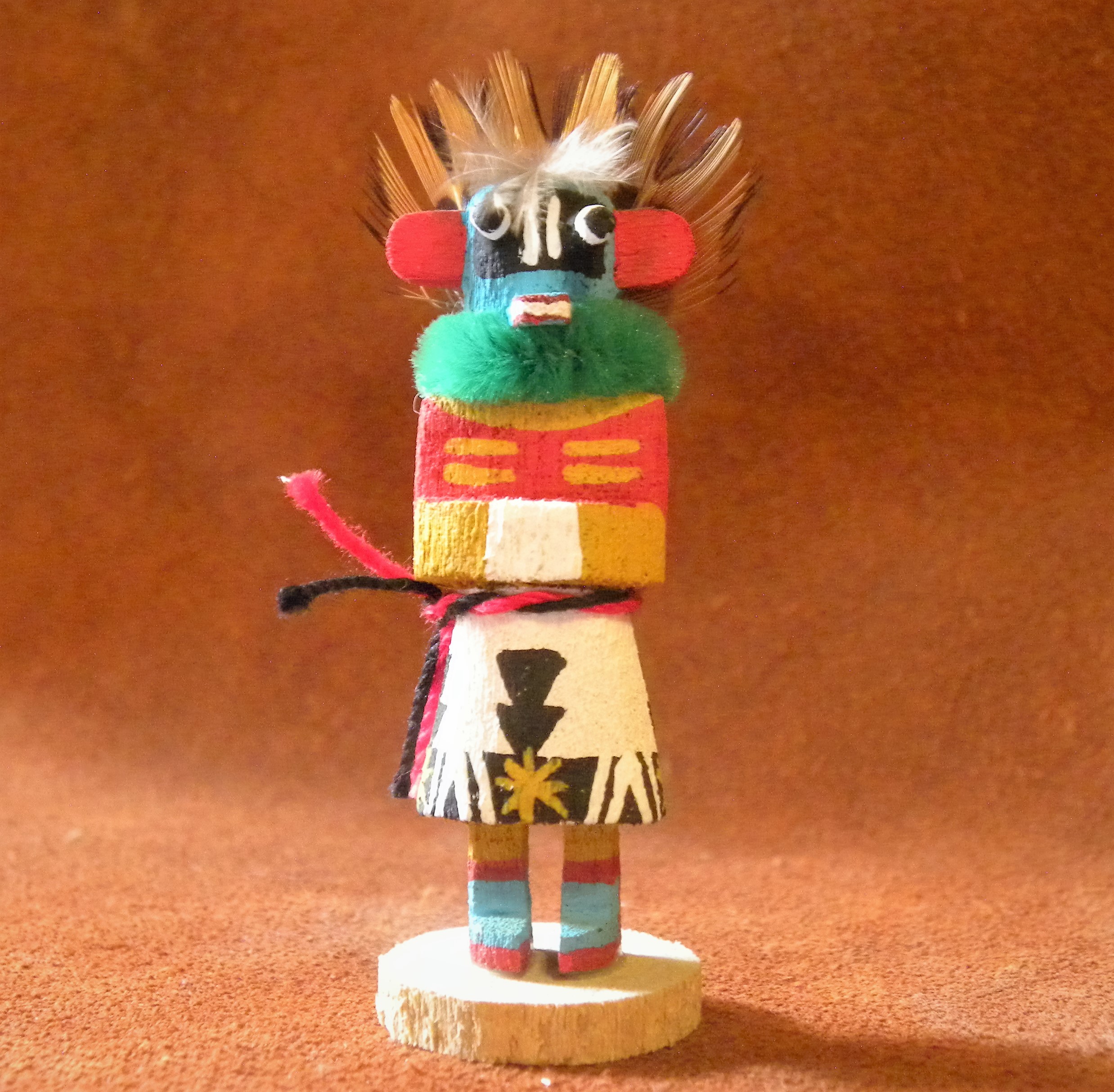 KN12 Crazy Rattle Navajo Handmade Kachina