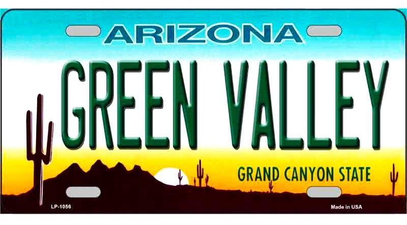 LP15- GREEN VALLEY License Plate