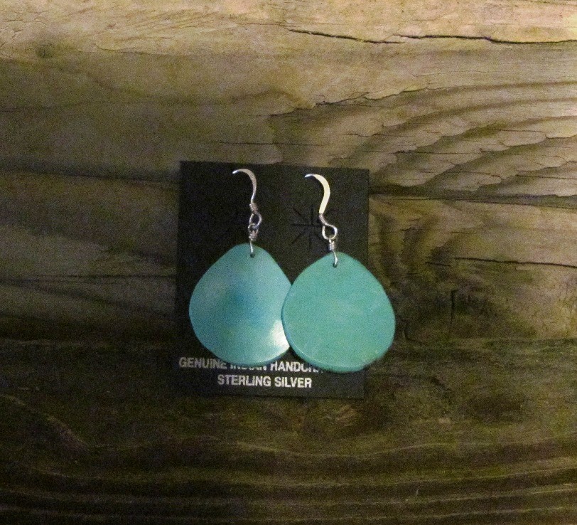 SDE5 Turquoise Slab Earrings 
