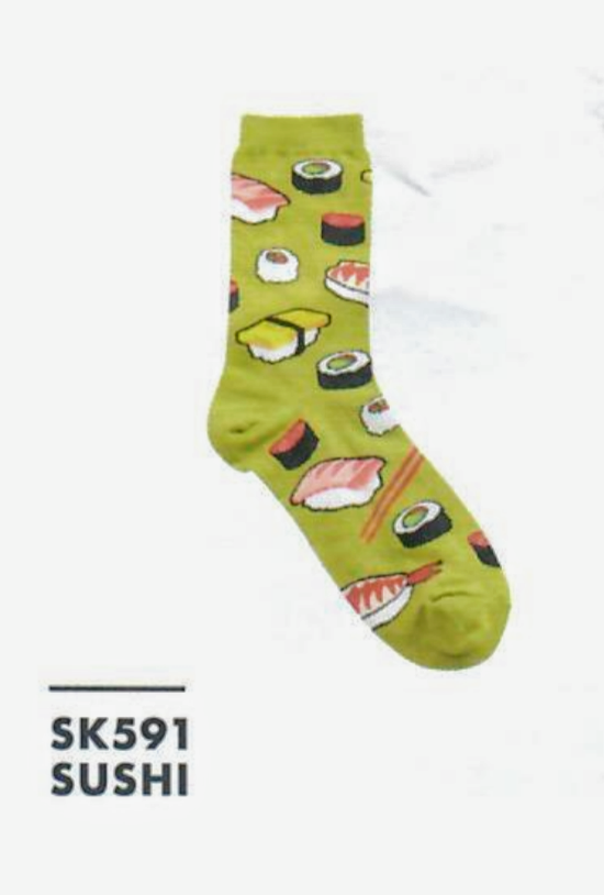 SK591- Sushi Design Ladies Sock