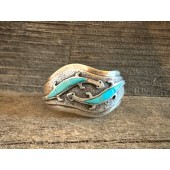 PB18- Pawn Inlay Turquoise Geckos Bracelet 