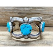 PB33- Pawn Navajo Sand Cast Bracelet 