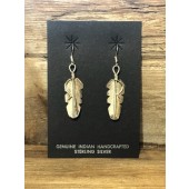 ERN29- Navajo Sterling Feather Earrings