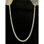 NP12- Sterling Silver 19” Navajo Pearl Necklace