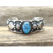B33- Navajo Cast Turquoise Bracelet 