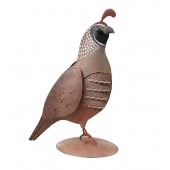 MQ1- Metal Quail Decor